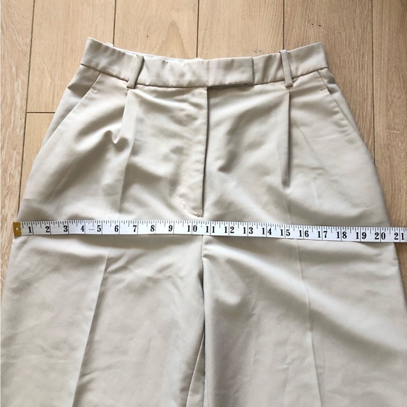 Zara High Waisted Wide Leg Pants in Oyster White Size M - Picture 4 of 11